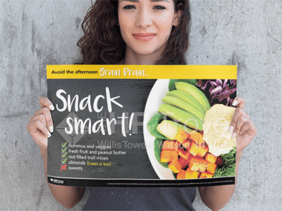 HR Brain Drain ― Snack Smart Poster